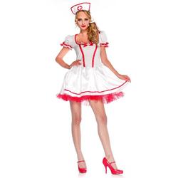 Verpleegster & Masseuse Kostuum | Wonderland Naughty Nurse | Vrouw | Medium | Carnaval kostuum | Verkleedkleding